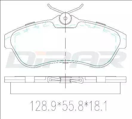 Ditas DFB3492 - Гальмівні колодки, дискові гальма autozip.com.ua