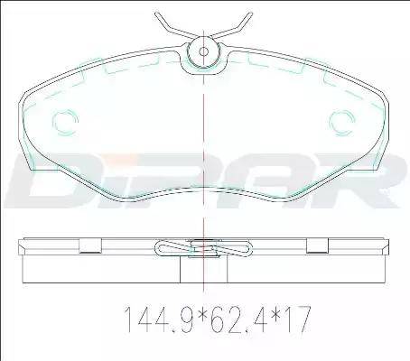 Ditas DFB3456 - Гальмівні колодки, дискові гальма autozip.com.ua