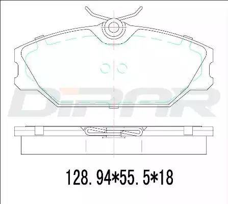 Ditas DFB3310 - Гальмівні колодки, дискові гальма autozip.com.ua