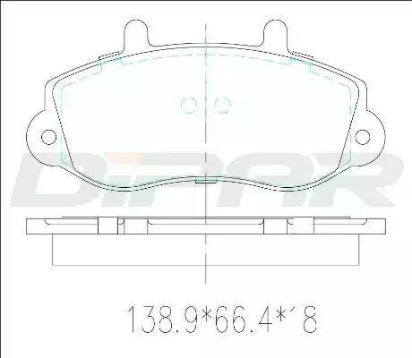 Ditas DFB3260 - Гальмівні колодки, дискові гальма autozip.com.ua