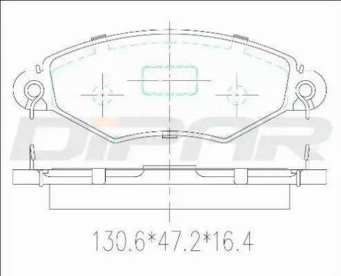 Ditas DFB3222 - Гальмівні колодки, дискові гальма autozip.com.ua