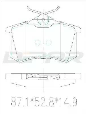 Ditas DFB2598 - Гальмівні колодки, дискові гальма autozip.com.ua