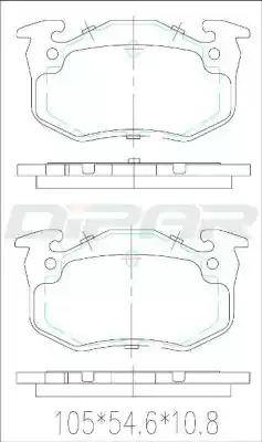 Ditas DFB2592 - Гальмівні колодки, дискові гальма autozip.com.ua