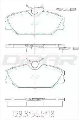 Ditas DFB2560 - Гальмівні колодки, дискові гальма autozip.com.ua