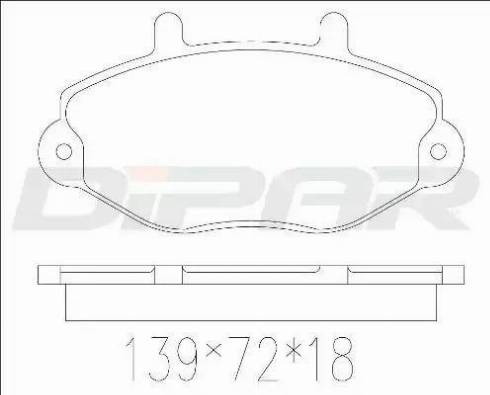 Ditas DFB2660 - Гальмівні колодки, дискові гальма autozip.com.ua