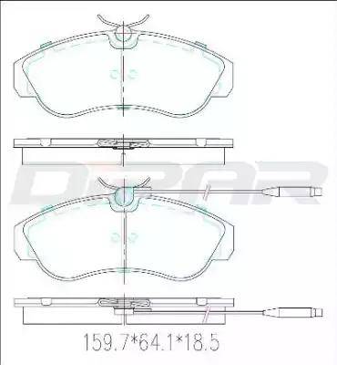 Ditas DFB2106 - Гальмівні колодки, дискові гальма autozip.com.ua