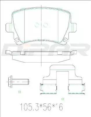 Ditas DFB2388 - Гальмівні колодки, дискові гальма autozip.com.ua