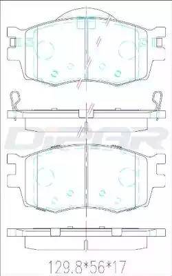 Ditas DFB2292 - Гальмівні колодки, дискові гальма autozip.com.ua