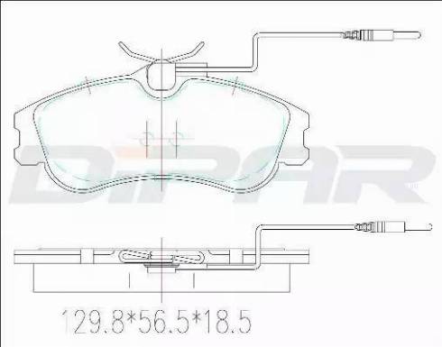 Ditas DFB2260 - Гальмівні колодки, дискові гальма autozip.com.ua