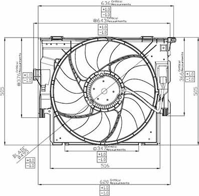 DOGA EBM051 - Вентилятор, охолодження двигуна autozip.com.ua