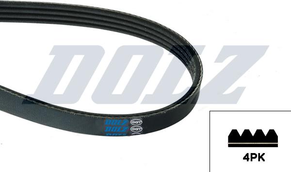 DOLZ 05KD4PK1525E - Поліклиновий ремінь autozip.com.ua