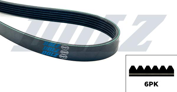 DOLZ 05KD6PK1750 - Ремінь ГРМ autozip.com.ua