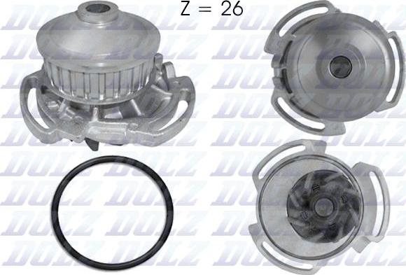 DOLZ A159 - Водяний насос autozip.com.ua