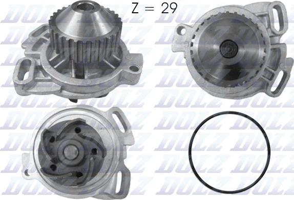 DOLZ A158 - Насос системи охолодження autozip.com.ua