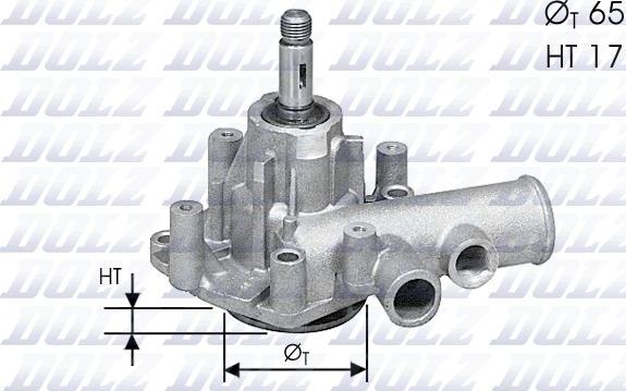 DOLZ A136 - Водяний насос autozip.com.ua