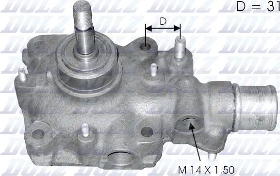 DOLZ B118 - Водяний насос autozip.com.ua