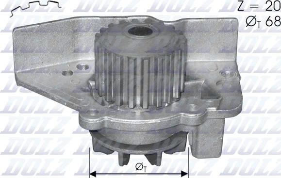 DOLZ C118 - Водяний насос autozip.com.ua