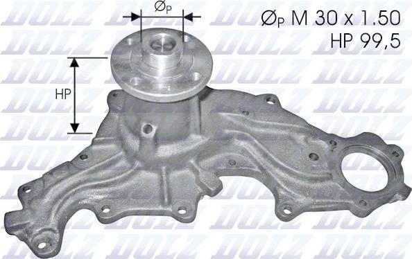 DOLZ F120 - Водяний насос autozip.com.ua