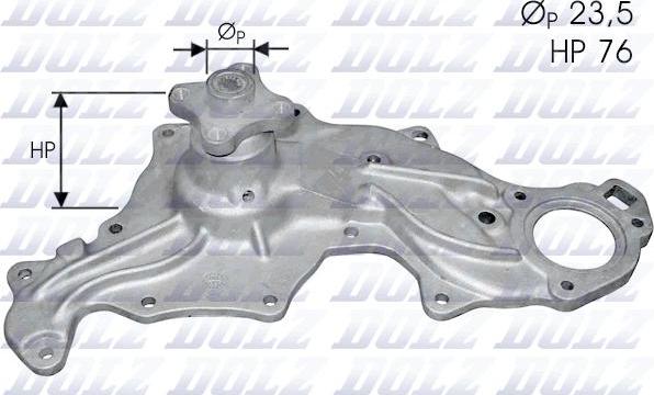 DOLZ F121 - Водяний насос autozip.com.ua