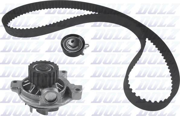 DOLZ KD087 - Водяний насос + комплект зубчатого ременя autozip.com.ua