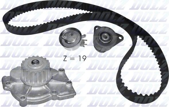 DOLZ KD115 - Водяний насос + комплект зубчатого ременя autozip.com.ua