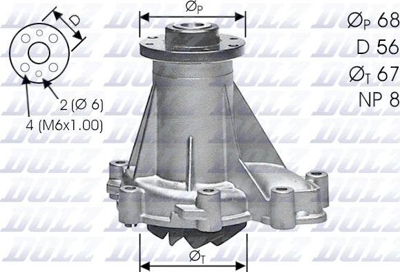 DOLZ M176 - Водяний насос autozip.com.ua