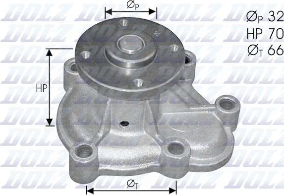 DOLZ O130 - Водяний насос autozip.com.ua