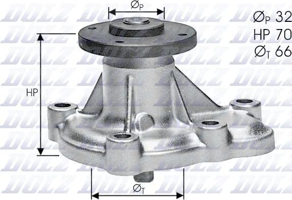 DOLZ O129 - Водяний насос autozip.com.ua