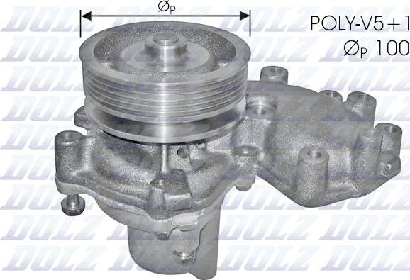 DOLZ S165 - Водяний насос autozip.com.ua