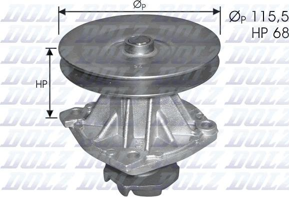 DOLZ S135 - Водяний насос autozip.com.ua