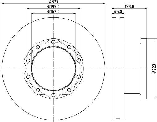 Trucktec Automotive 3122 - Гальмівний диск autozip.com.ua