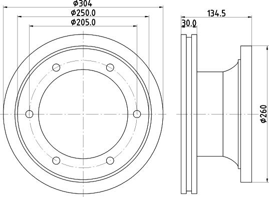 DON CVD563 - Гальмівний диск autozip.com.ua