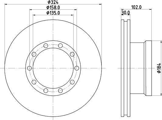 DON CVD525 - Гальмівний диск autozip.com.ua