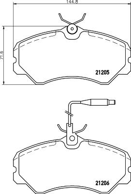 DON CVP059 - Гальмівні колодки, дискові гальма autozip.com.ua