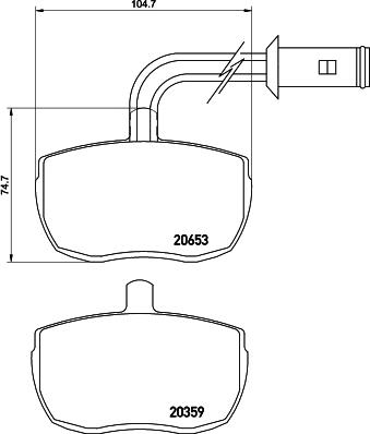 DON CVP050 - Гальмівні колодки, дискові гальма autozip.com.ua