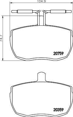 DON CVP051 - Гальмівні колодки, дискові гальма autozip.com.ua