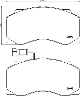 DON CVP022 - Гальмівні колодки, дискові гальма autozip.com.ua