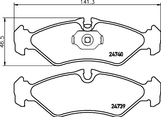 DON CVP071 - Гальмівні колодки, дискові гальма autozip.com.ua