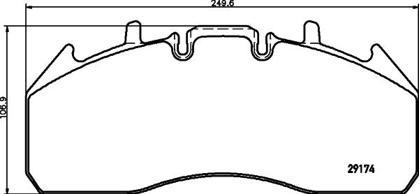 DON CVP101K - Гальмівні колодки, дискові гальма autozip.com.ua