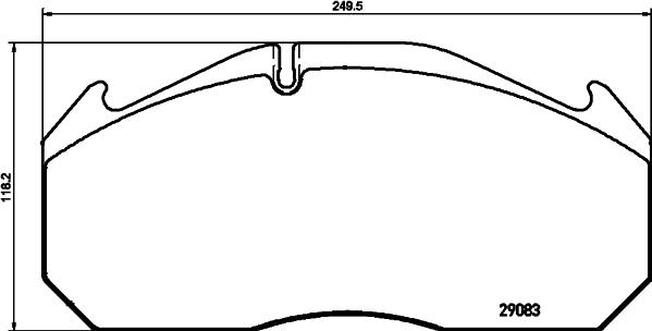 DON CVP126K - Гальмівні колодки, дискові гальма autozip.com.ua