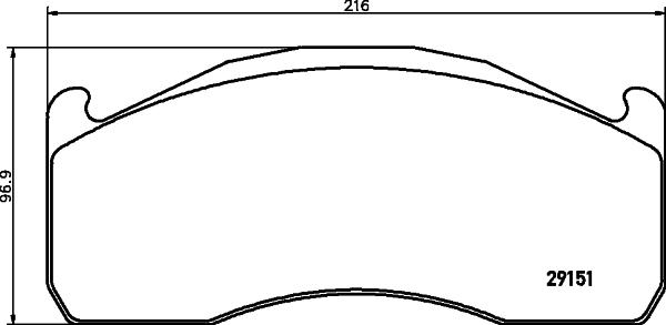 Sampa 093.710-01 - Гальмівні колодки, дискові гальма autozip.com.ua