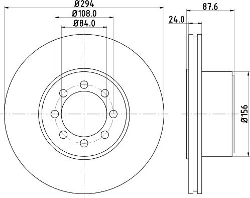 DON PCD19542 - Гальмівний диск autozip.com.ua