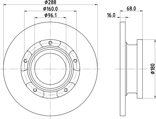 DON PCD19571 - Гальмівний диск autozip.com.ua