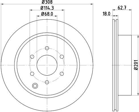 DON PCD19112 - Гальмівний диск autozip.com.ua