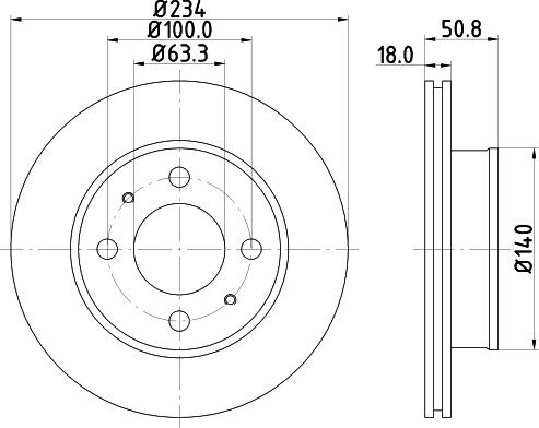 DON PCD19132 - Гальмівний диск autozip.com.ua