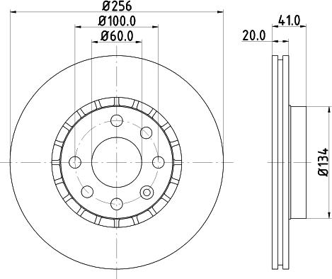 DON PCD14952 - Гальмівний диск autozip.com.ua