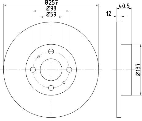 DON PCD14462 - Гальмівний диск autozip.com.ua