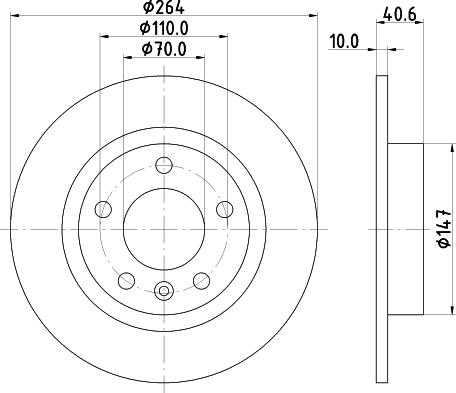 DON PCD14402 - Гальмівний диск autozip.com.ua