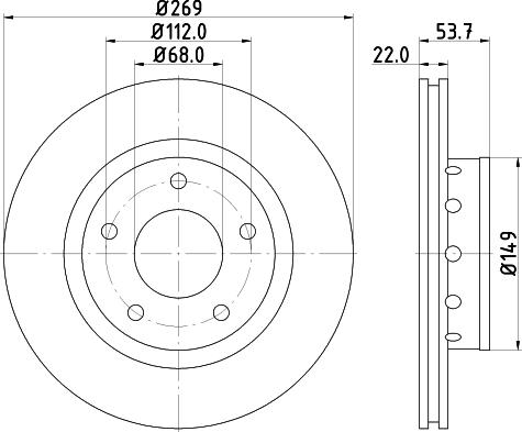 DON PCD14432 - Гальмівний диск autozip.com.ua