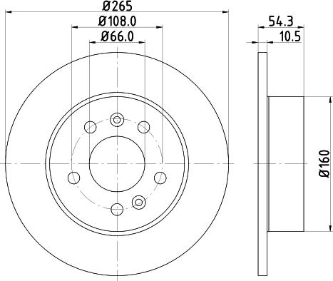 DON PCD14422 - Гальмівний диск autozip.com.ua